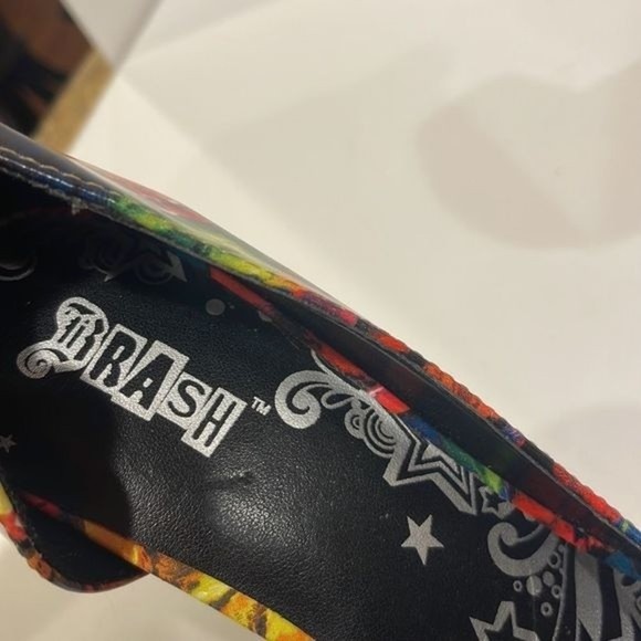 Brash Floral Multicolor Pattern D'orsay Pumps Size 7 - Picture 5 of 7